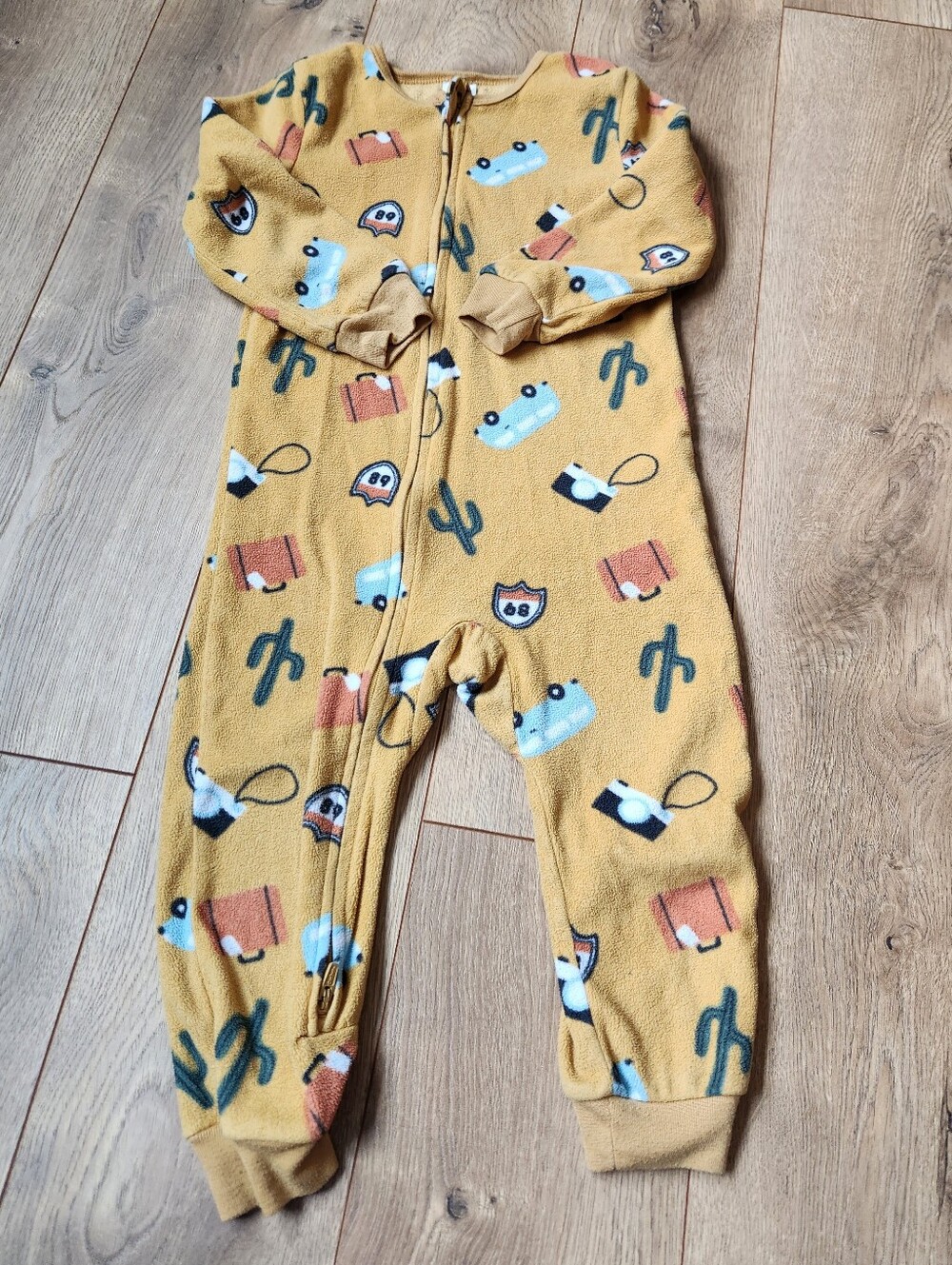 3t Gerber Fleece Road Trip Footless pjs